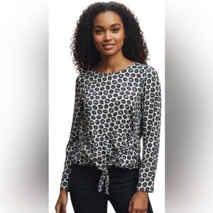 Womens Amour Vert Black & White lTie-Hem